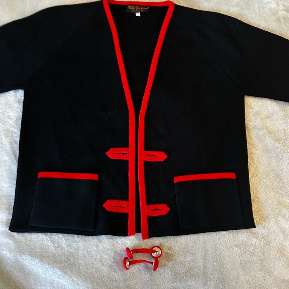 Vintage Fully Fashioned Pure Wool Cardigan